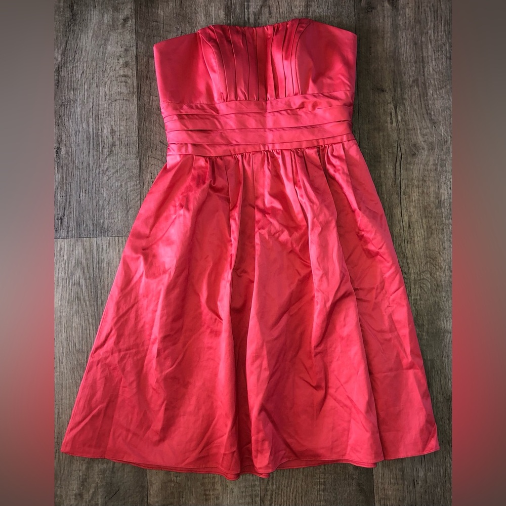 Peach Strapless Dress